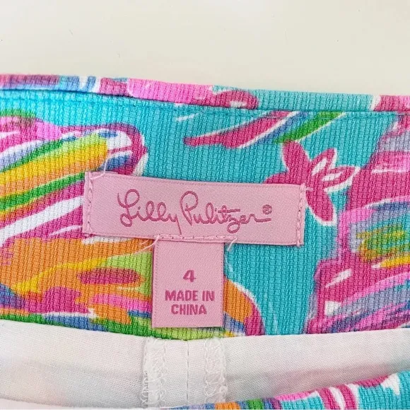 Lilly Pulitzer floral mini skirt Sz4