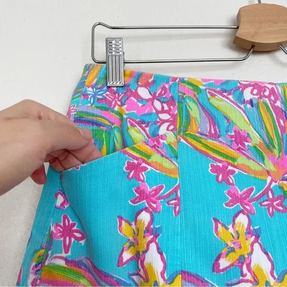 Lilly Pulitzer floral mini skirt Sz4