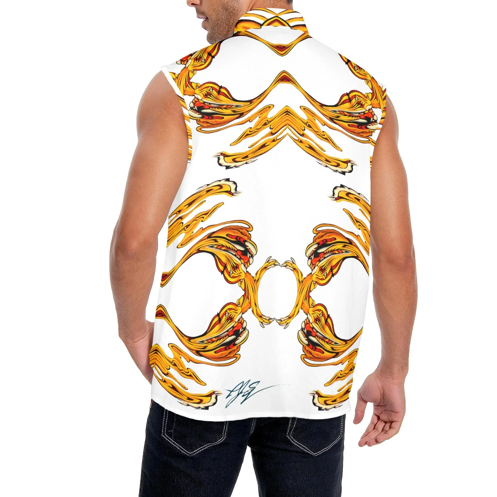 Liquid Tiger (Falling Angel) Men's Sleeveless Shirt