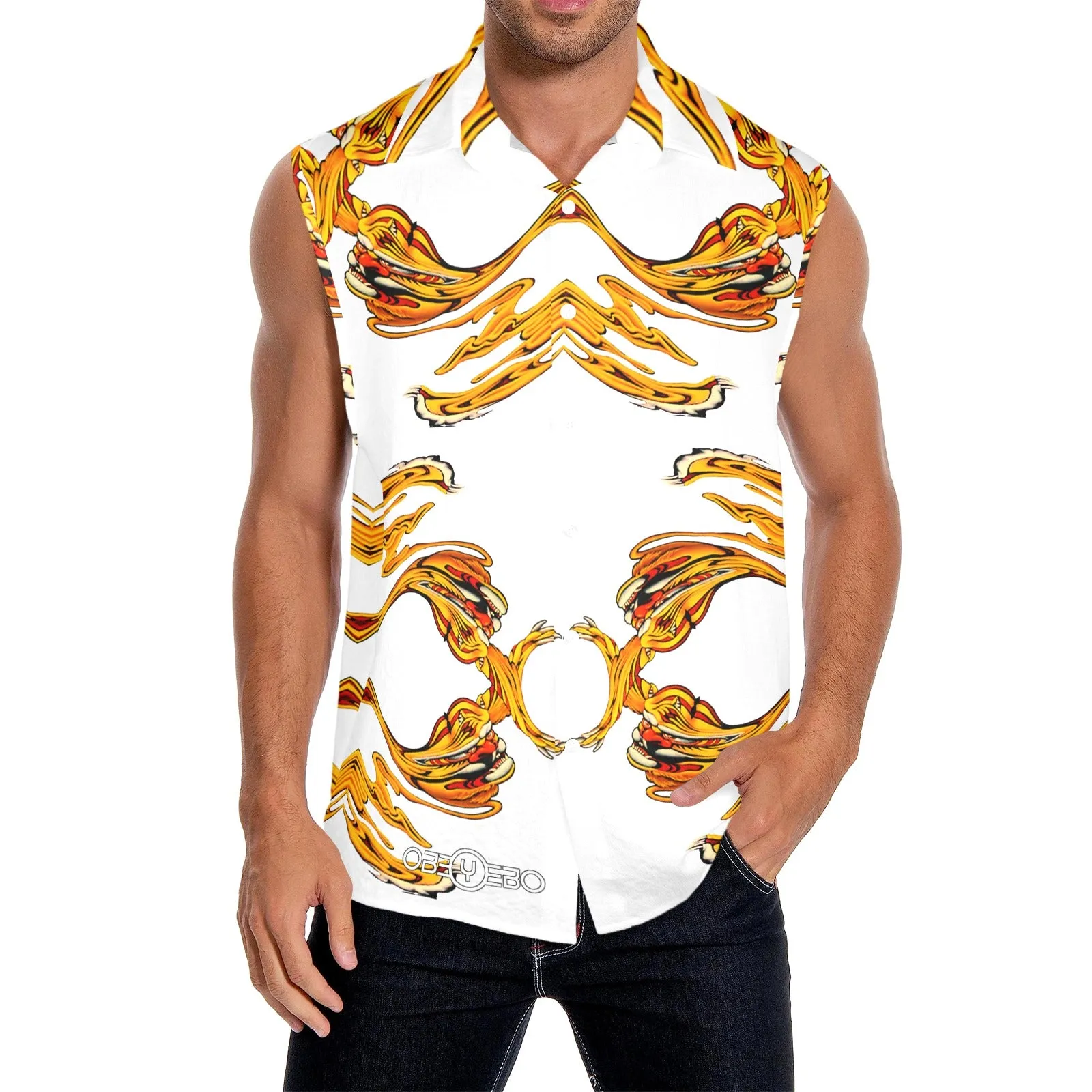 Liquid Tiger (Falling Angel) Men's Sleeveless Shirt