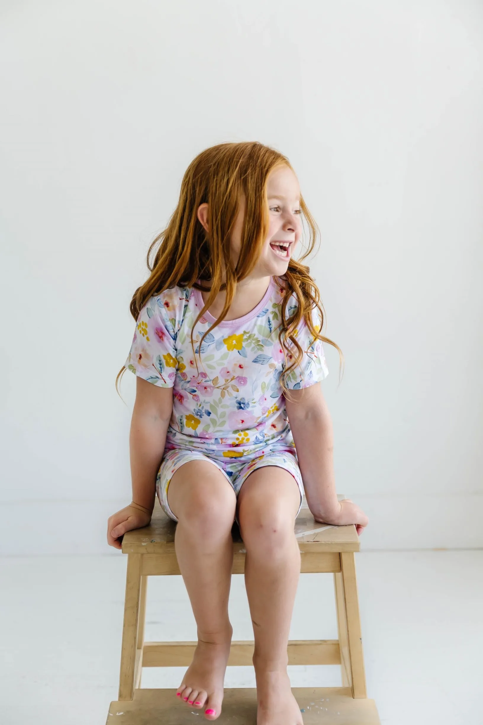 Little Sleepies Bella Blooms S/S 2pc Pajama Set w/Shorts