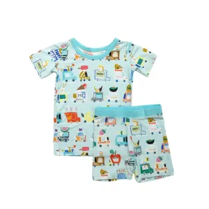 Little Sleepies Food Trucks S/S 2pc Pajama Set w/Shorts