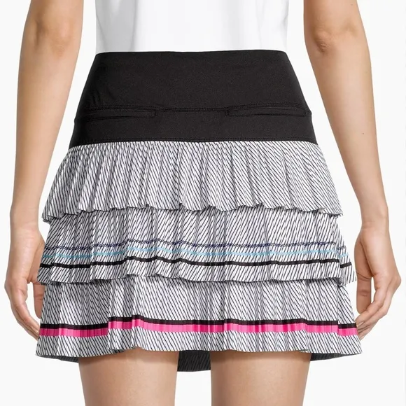LUCKY IN LOVE On The Line Pleated Tennis Golf Skort Short Skirt Pickleball