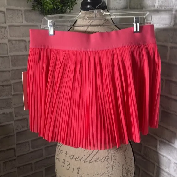 lululemon LIPGLOSS PINK mesh pleats MR mini tennis skirt