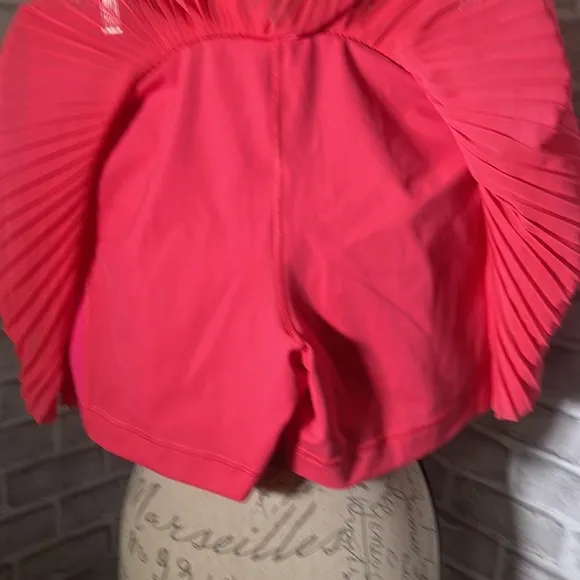 lululemon LIPGLOSS PINK mesh pleats MR mini tennis skirt