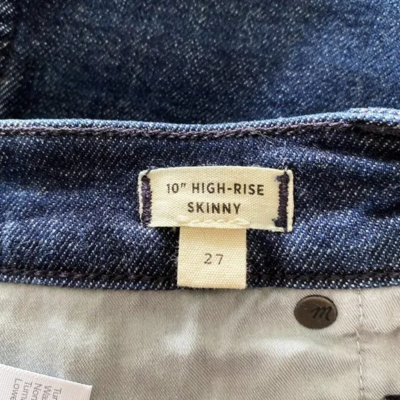 Madewell 10&quot; High-Rise Skinny Jeans in Bensley Wash
