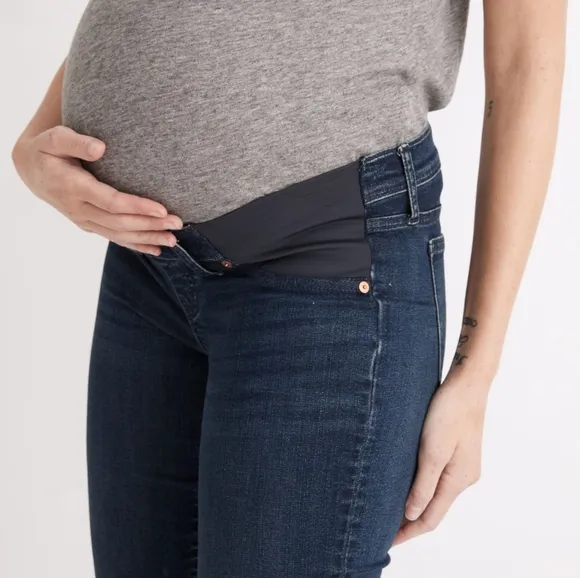Madewell Maternity Side-Panel Stovepipe Jeans in Dahill Wash Size 31
