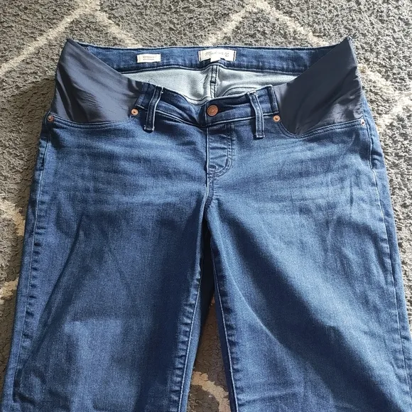 Madewell Maternity Side-Panel Stovepipe Jeans in Dahill Wash Size 31