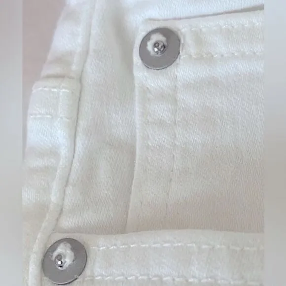 Madewell NWT Mid Rise Kick Out Crop Jeans Size 30 in Pure White