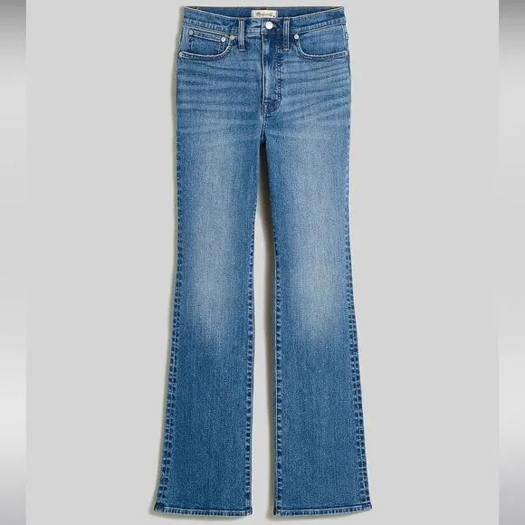 Madewell NWT Skinny Flare High Rise Jeans in Fairson Wash Size 33