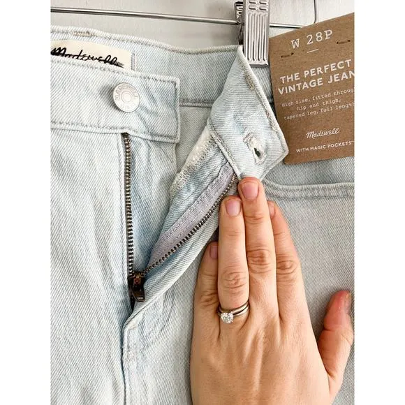 Madewell | NWT | The Petite Perfect Vintage Jean | Chesthunt Wash | Sz 28P