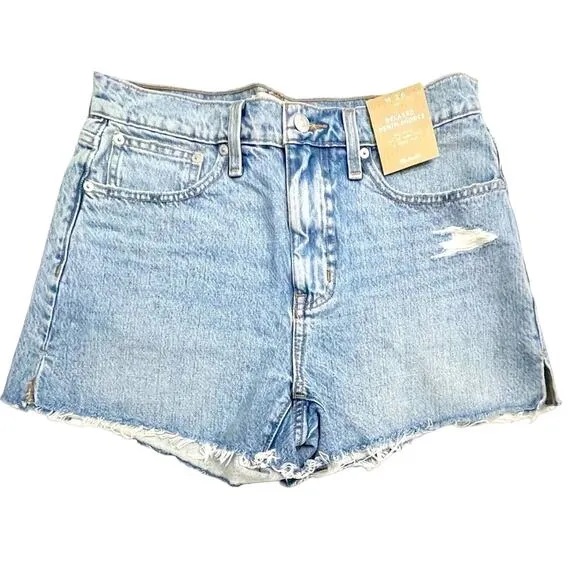 MADEWELL Relaxed Denim Shorts w/Side-Slit Size 26 (runs large) NWT