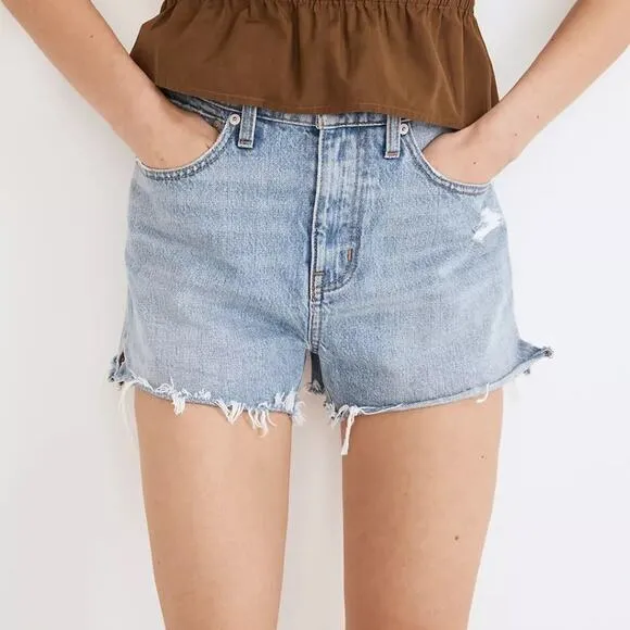 MADEWELL Relaxed Denim Shorts w/Side-Slit Size 26 (runs large) NWT