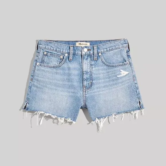 MADEWELL Relaxed Denim Shorts w/Side-Slit Size 26 (runs large) NWT