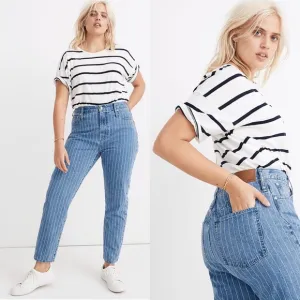 Madewell | The Perfect Vintage Jean: Pinstripe Edition