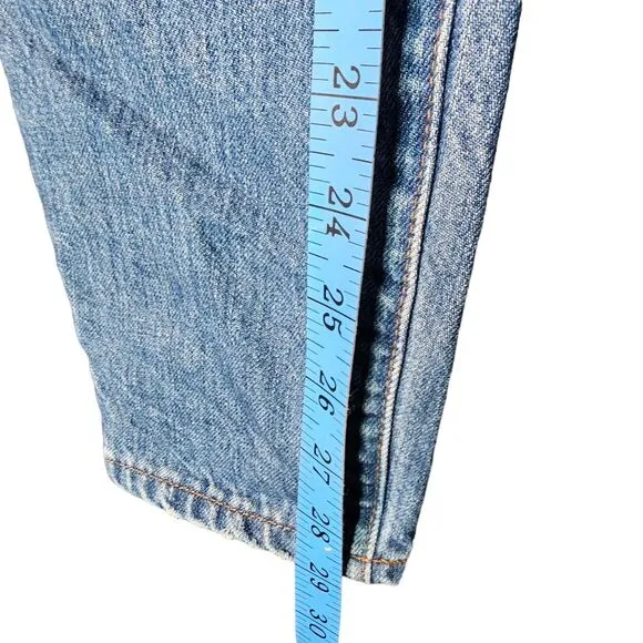 Madwell Rigid Skinny Distressed   Cotton High Rise size 26