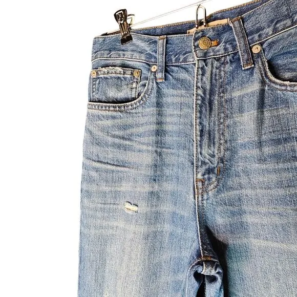 Madwell Rigid Skinny Distressed   Cotton High Rise size 26
