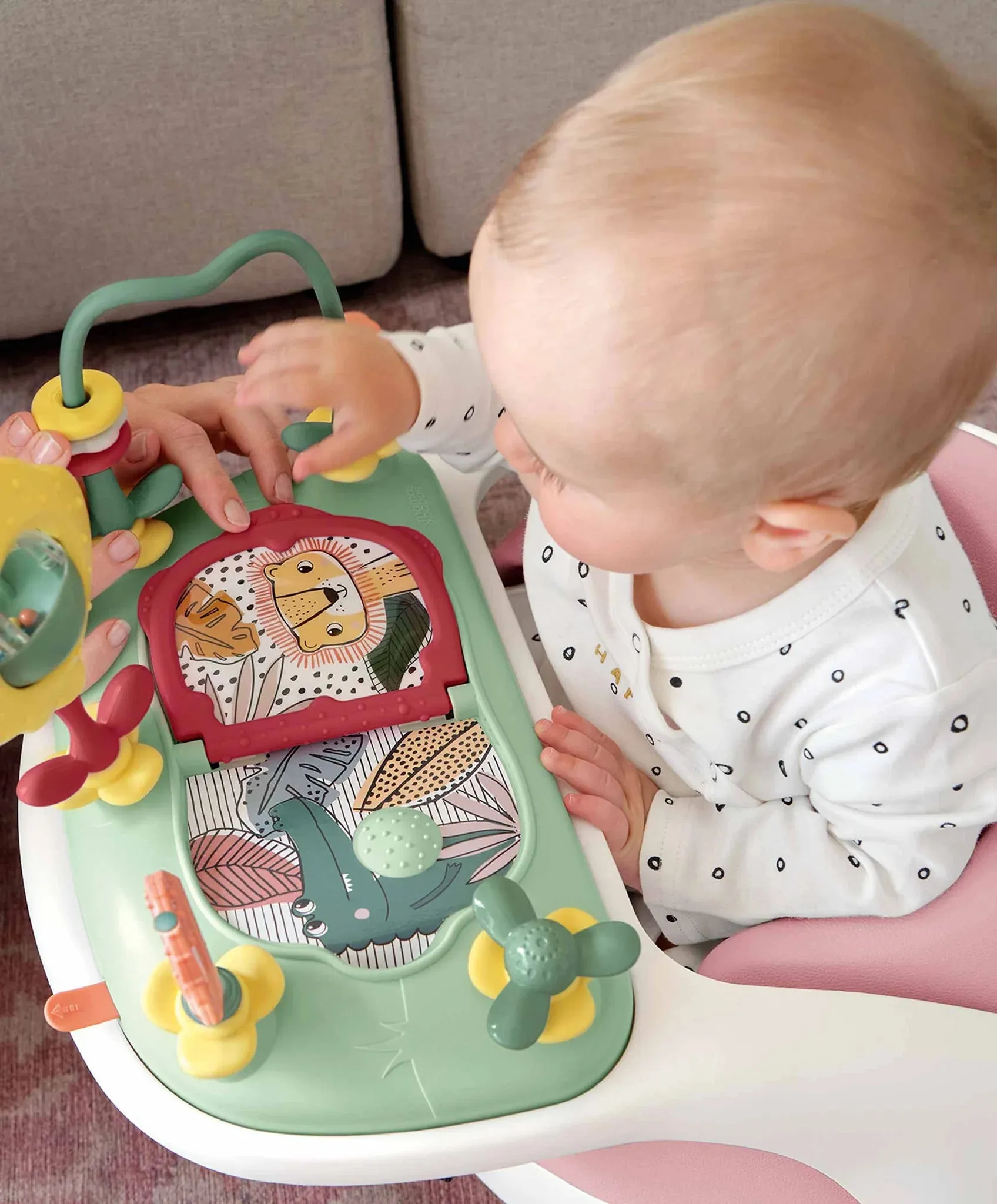 Mamas & Papas Snug Floor Seat with Activity Tray - Blossom
