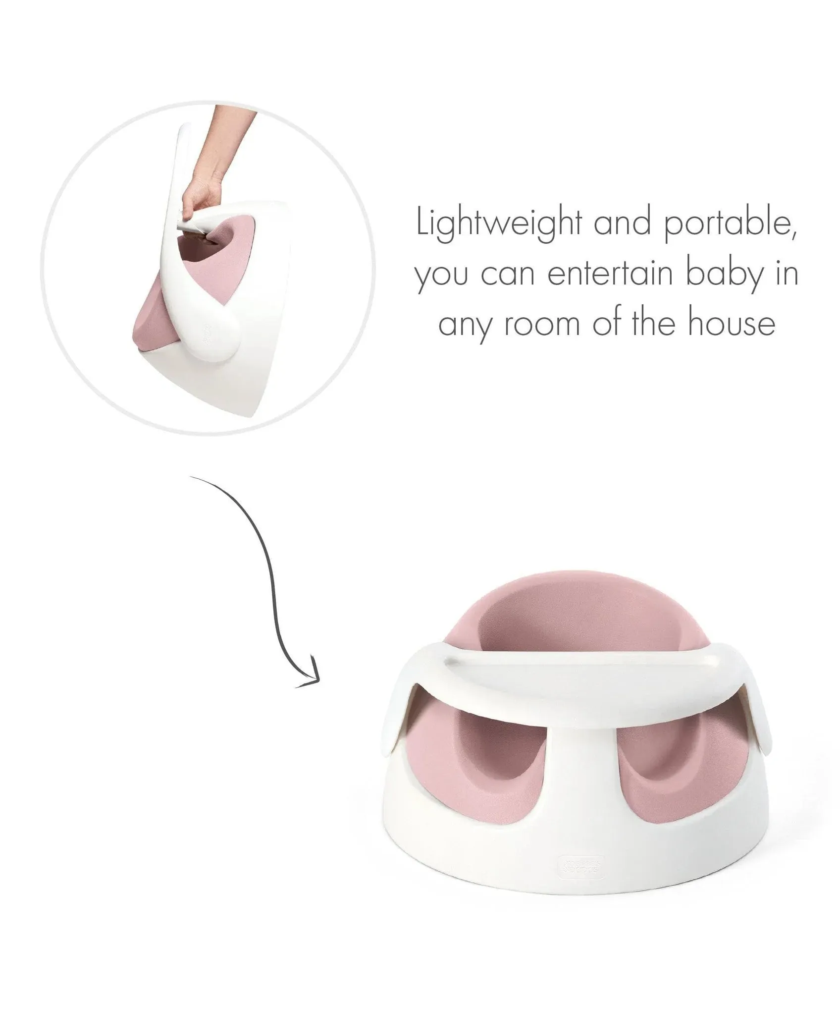 Mamas & Papas Snug Floor Seat with Activity Tray - Blossom