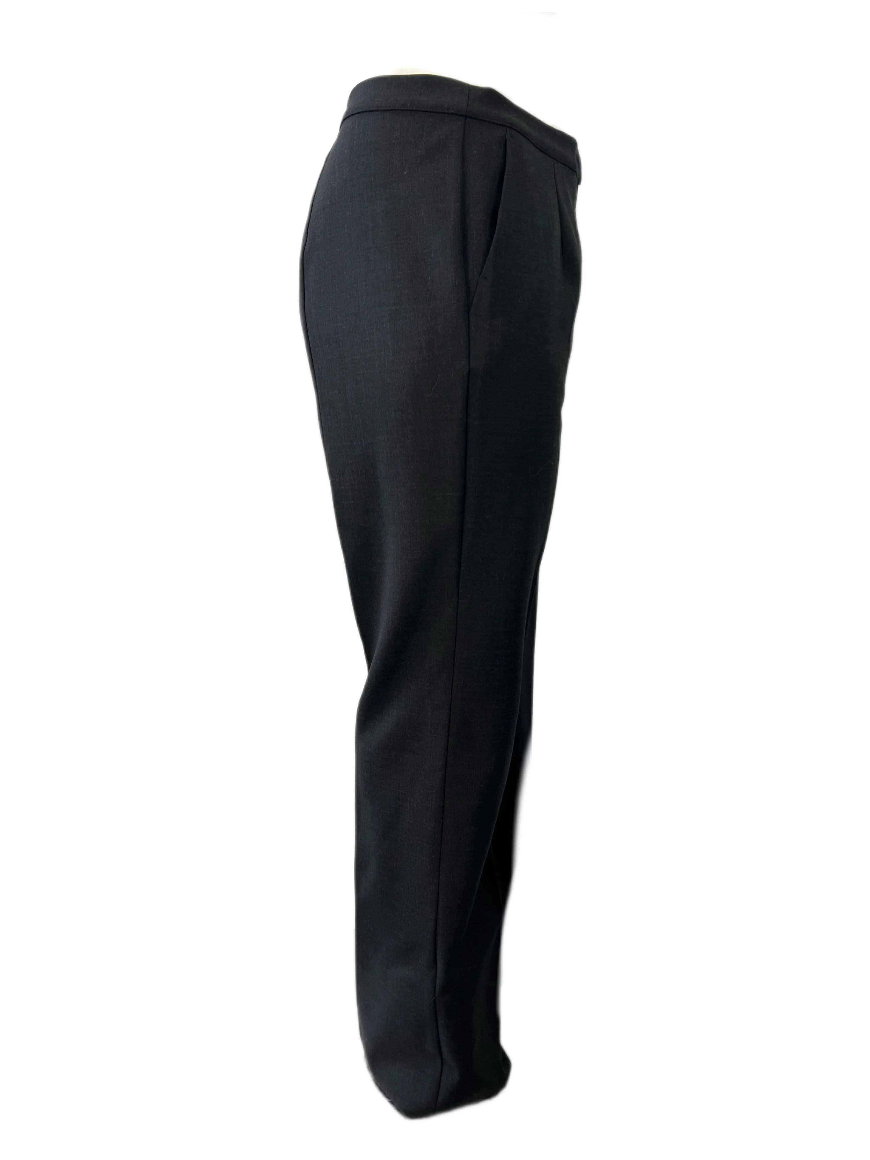Marina Rinaldi Women's Dark Grey Regolare High Rise Pants Size 18W/27 NWT