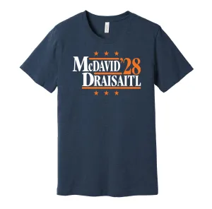 McDavid & Draisaitl '28 - Edmonton Hockey Political Campaign Parody T-Shirt - Hyper Than Hype Shirts