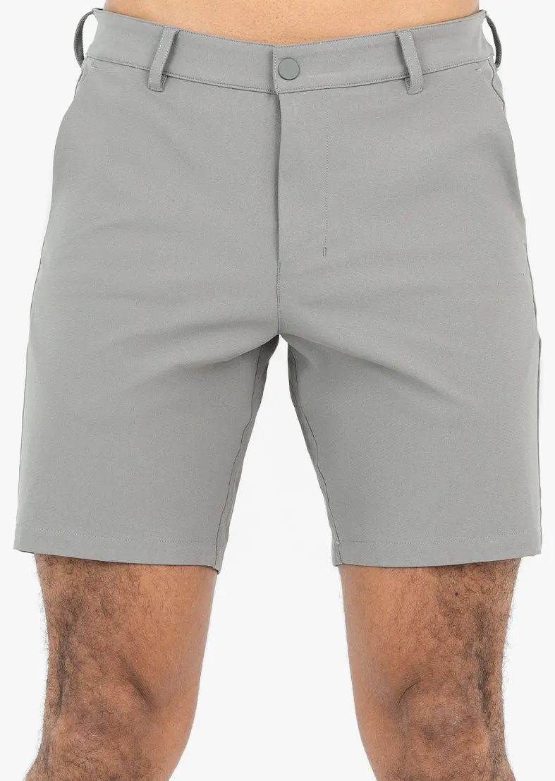 Men Adapt Shorts Classic Fit -8"R Pebble Grey