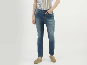 Men Solid Carrot Fit Jeans