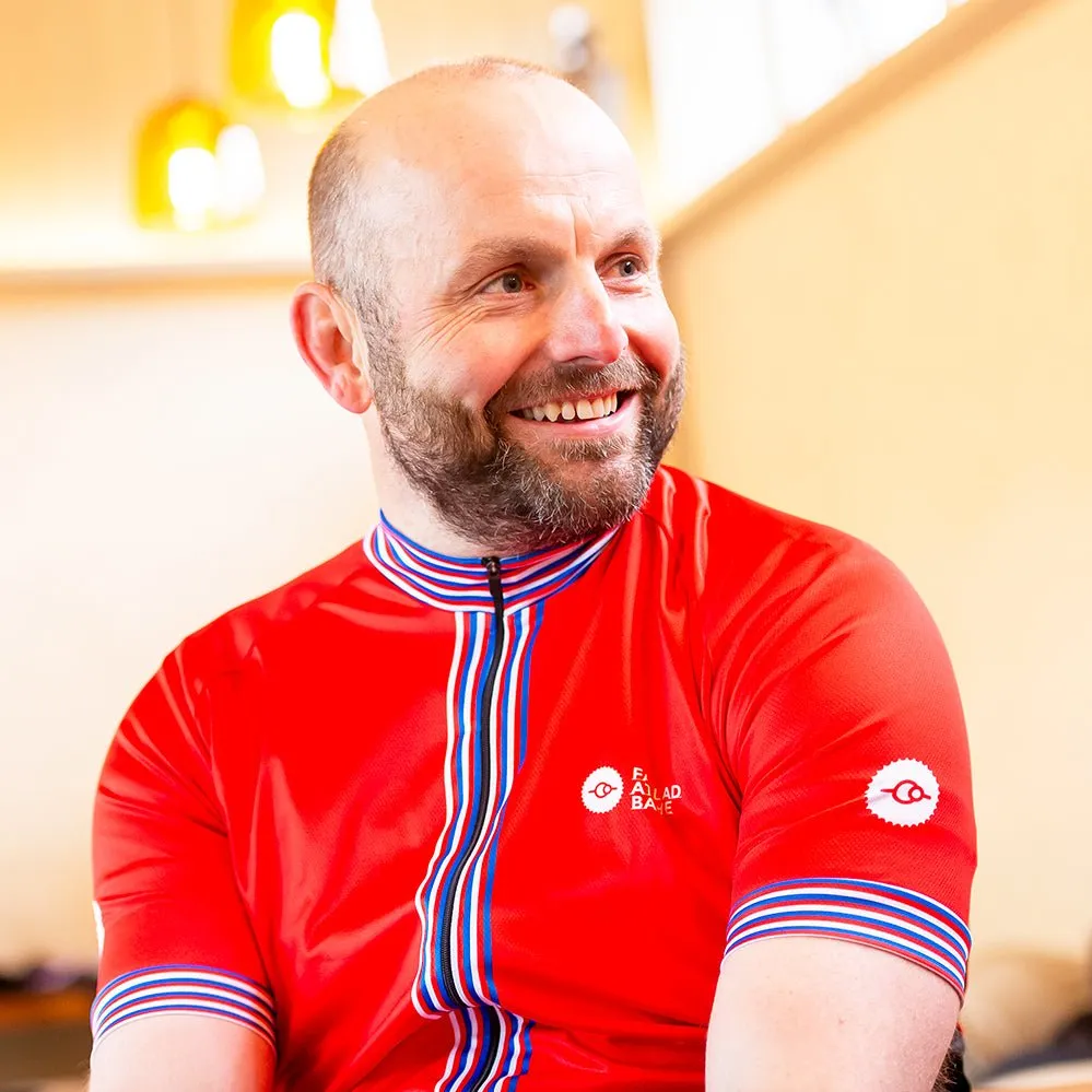 Mens Classic Red Cycling Jersey