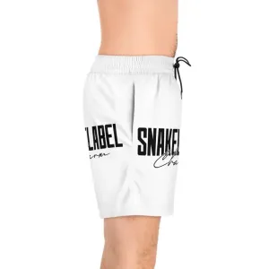 Men's Mid-Length Swim Shorts with Inner Mesh Brief & Side Pockets