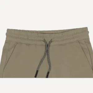 Mens Raw Edge Fleece Shorts - Elm