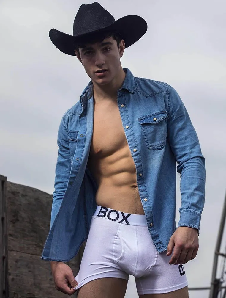 Mens White Boxers