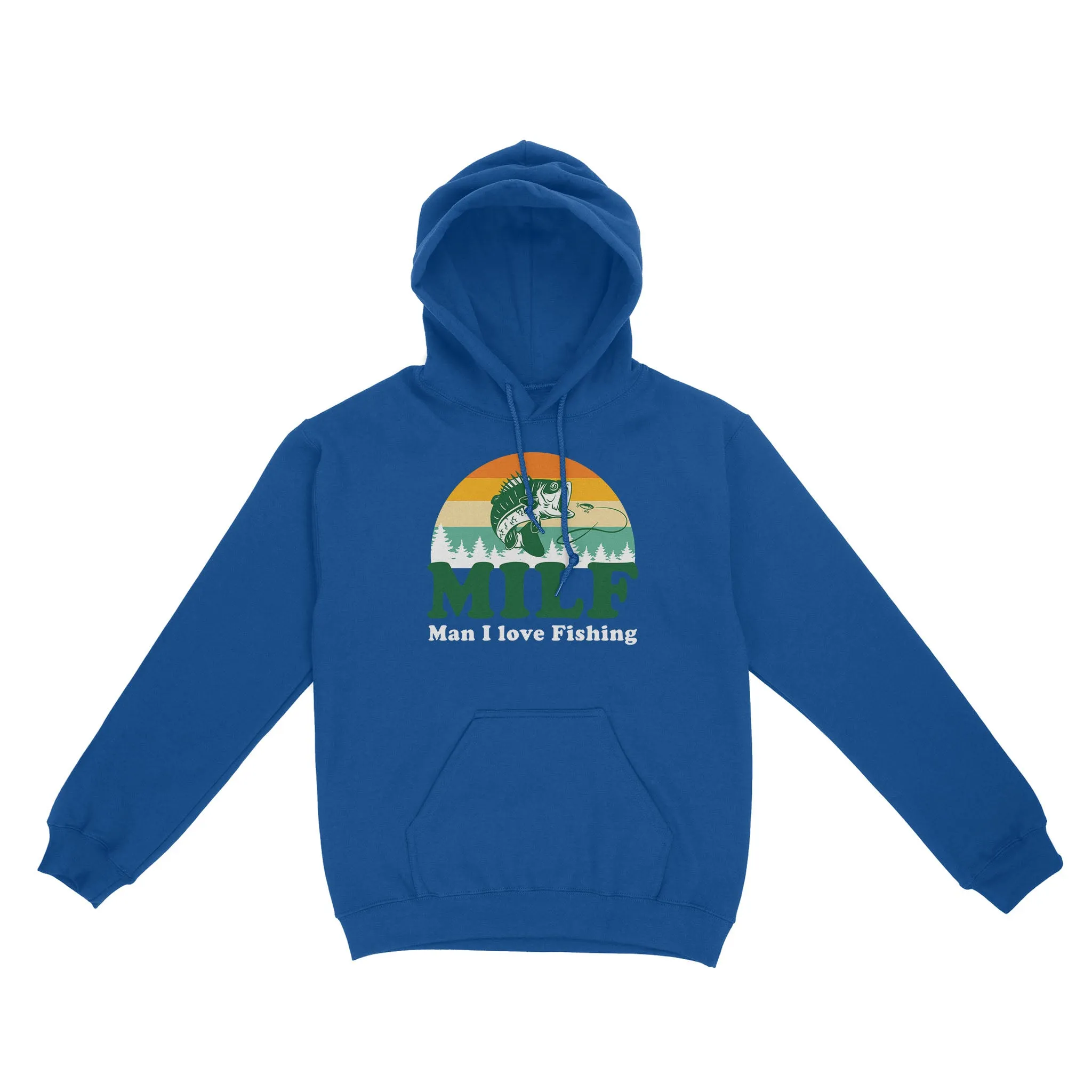 MILF Man I love Fishing Shirts, Funny Fishing Shirt, Fisherman Gifts D03 NQS3276 Hoodie