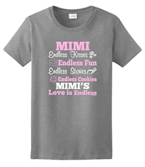 Mimi Endless Love Ladies T-Shirt 3XL Sport Grey