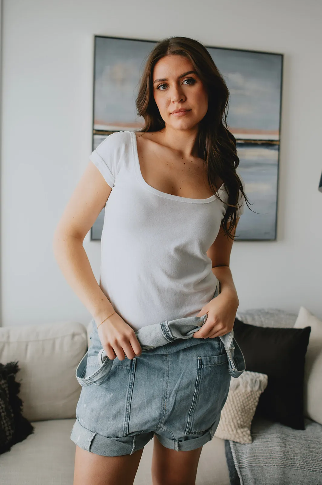 MISFIT ITEM - The Bout Time Tee by Free People - Ivory // Size L