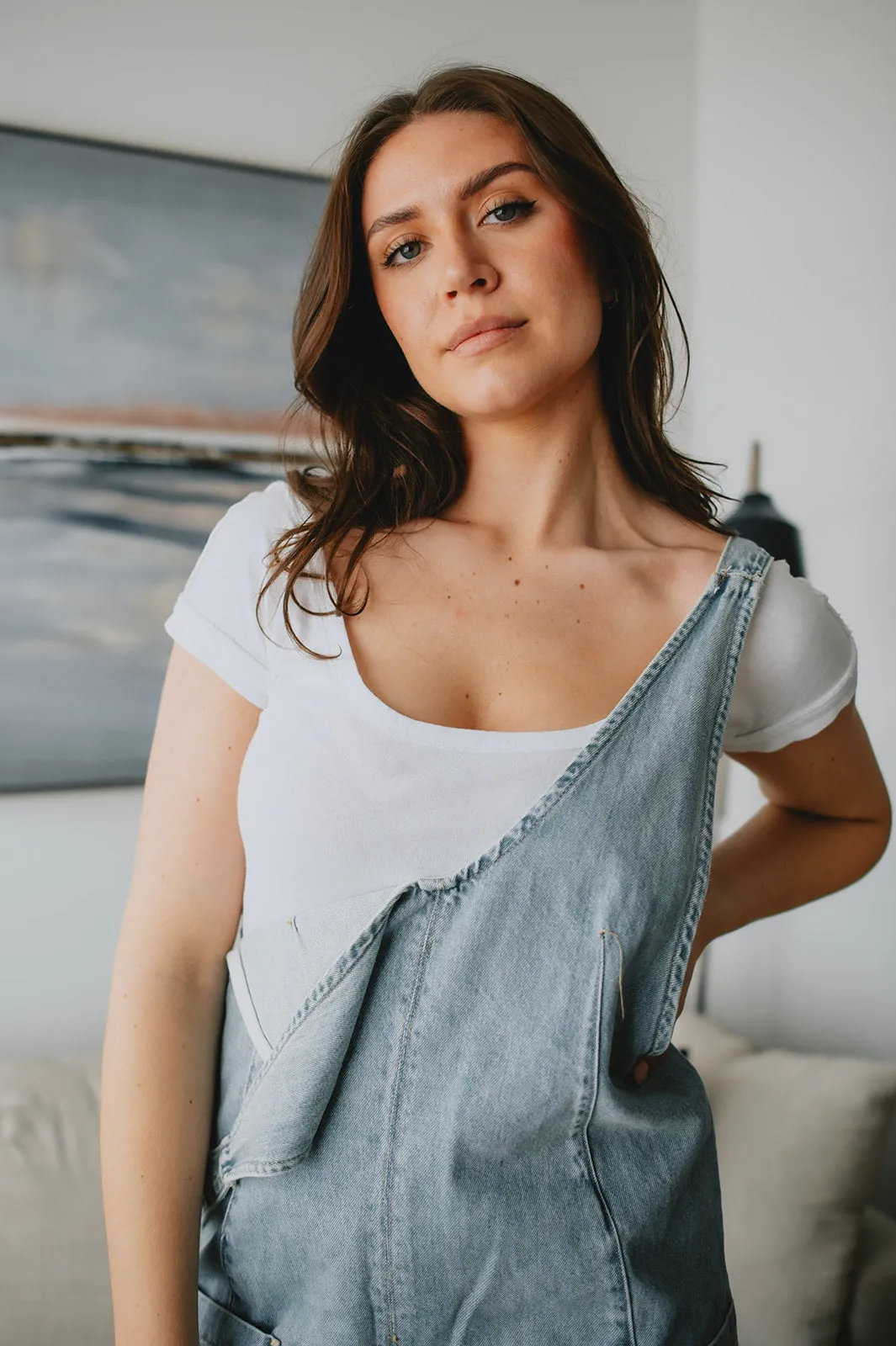 MISFIT ITEM - The Bout Time Tee by Free People - Ivory // Size L