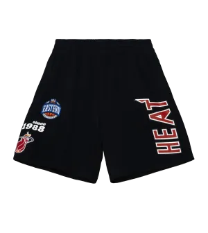 Mitchell and Ness Miami HEAT Origins Fleece Shorts