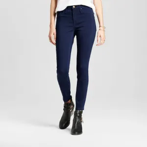 Mossimo Womens Denim High Rise Jeggings Jeans Navy 00/24