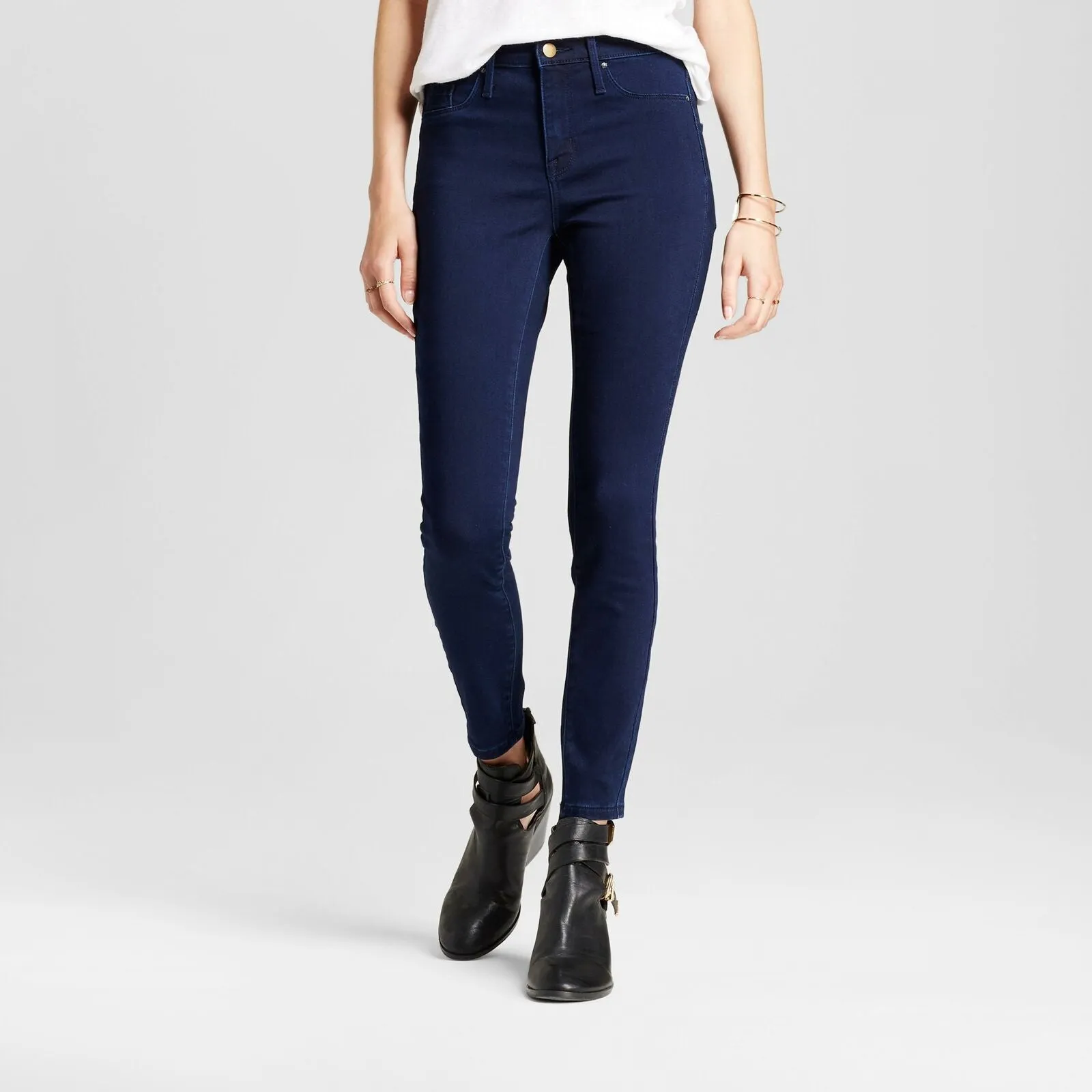 Mossimo Womens Denim High Rise Jeggings Jeans Navy 00/24