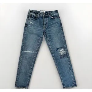 MOUSSY VINTAGE Howa distressed patchwork Jeans Size 26 Made‎ in Japan