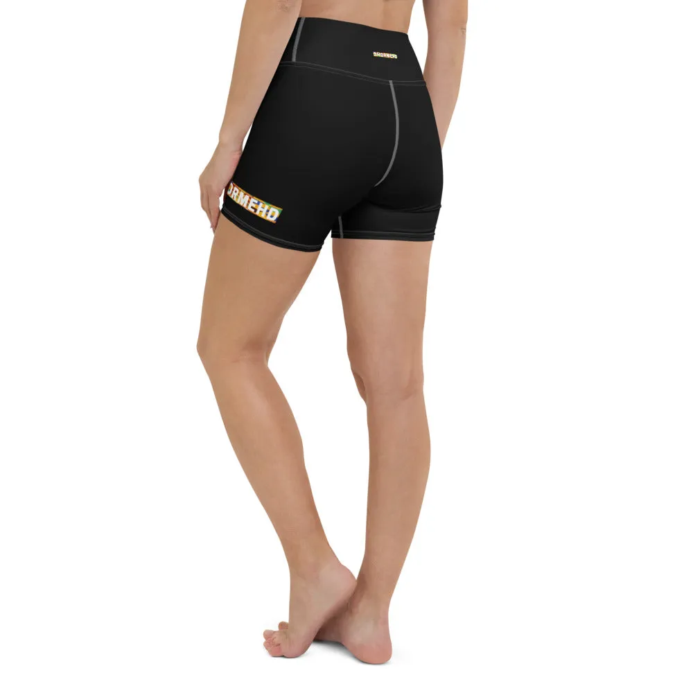 Multi-black Kente SHORMEHD Biker Shorts