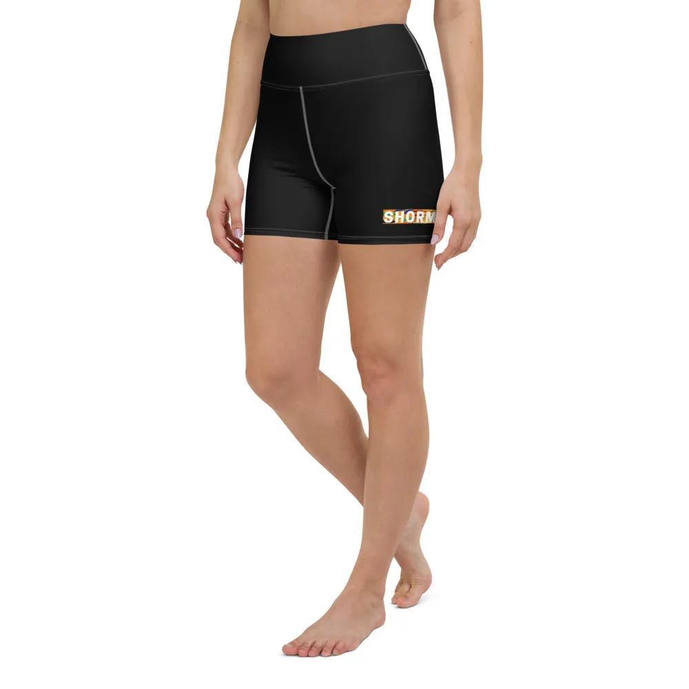 Multi-black Kente SHORMEHD Biker Shorts