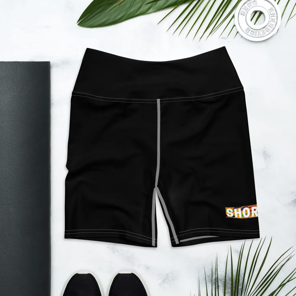 Multi-black Kente SHORMEHD Biker Shorts
