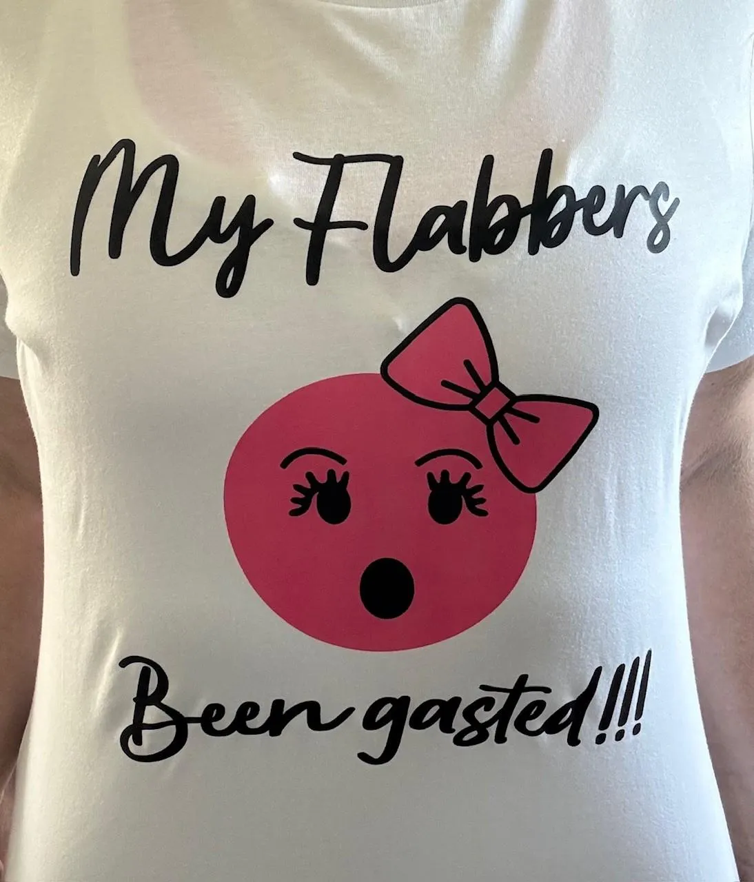 My Flabbers Been Gasted Graphic Emoji T-Shirt