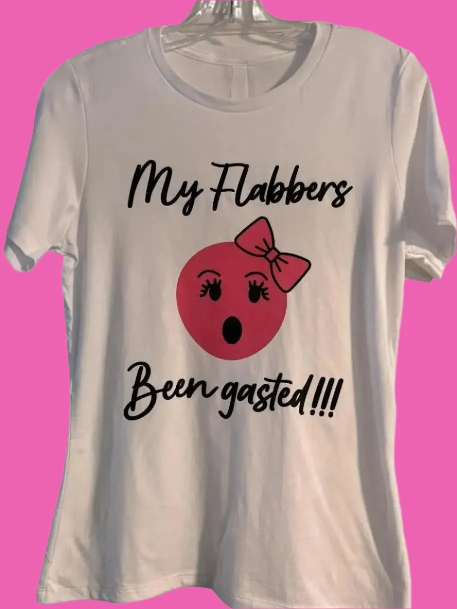My Flabbers Been Gasted Graphic Emoji T-Shirt