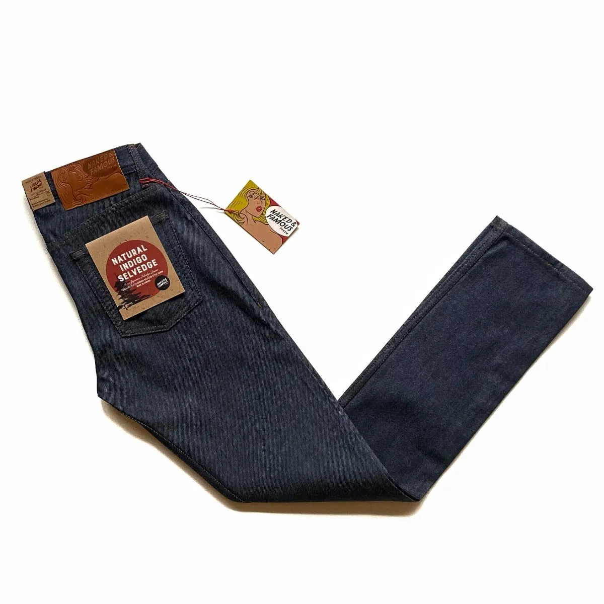 Naked & Famous Denim Natural Indigo Selvedge - Weird Guy Jeans