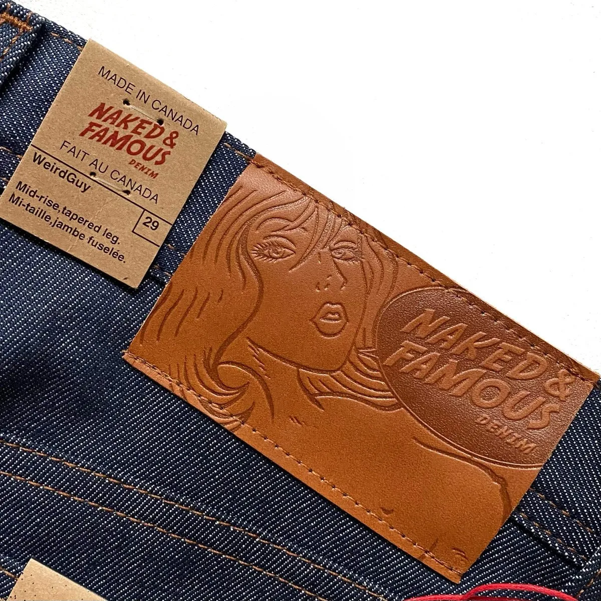 Naked & Famous Denim Natural Indigo Selvedge - Weird Guy Jeans