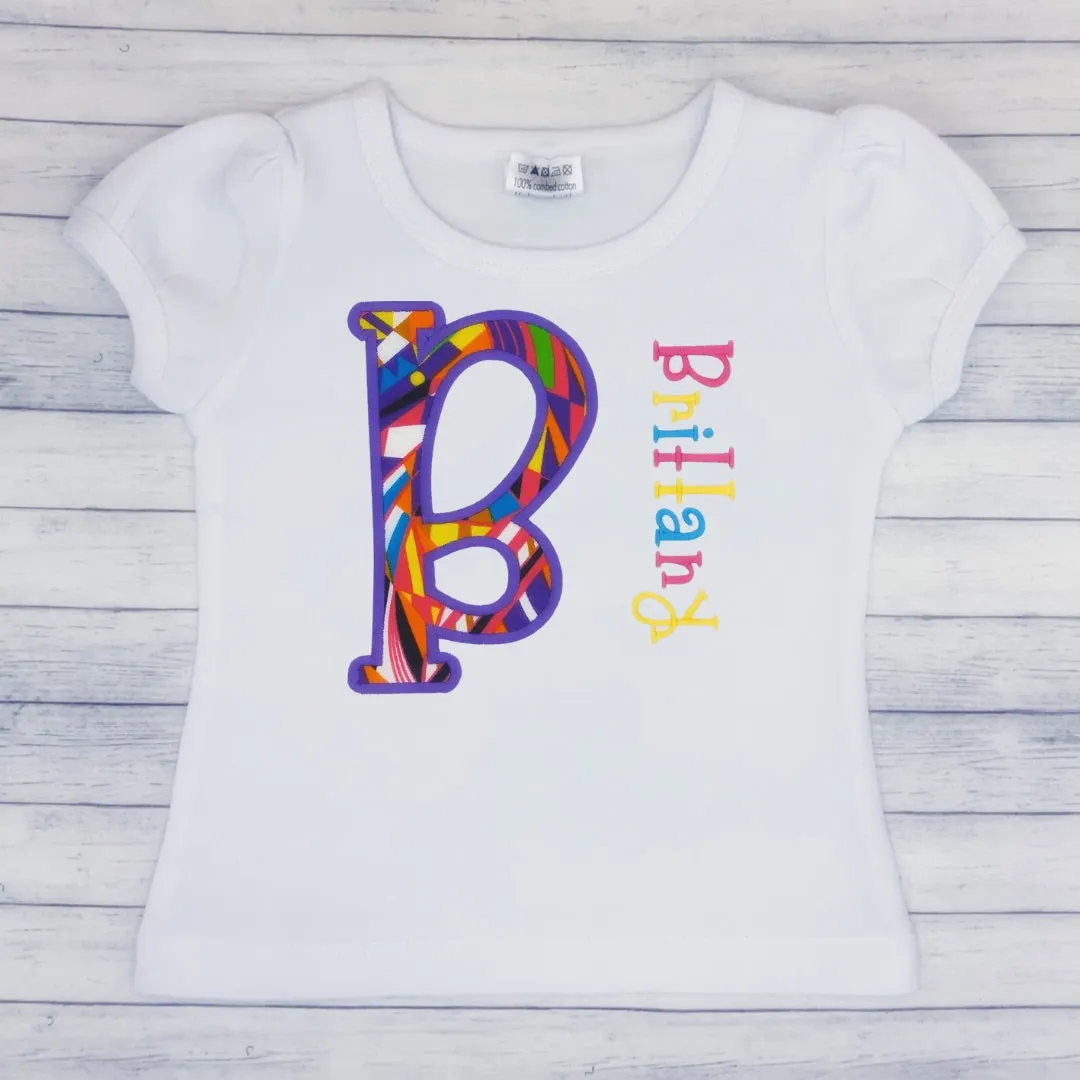 Name Shirt Multi Color Print - African Print
