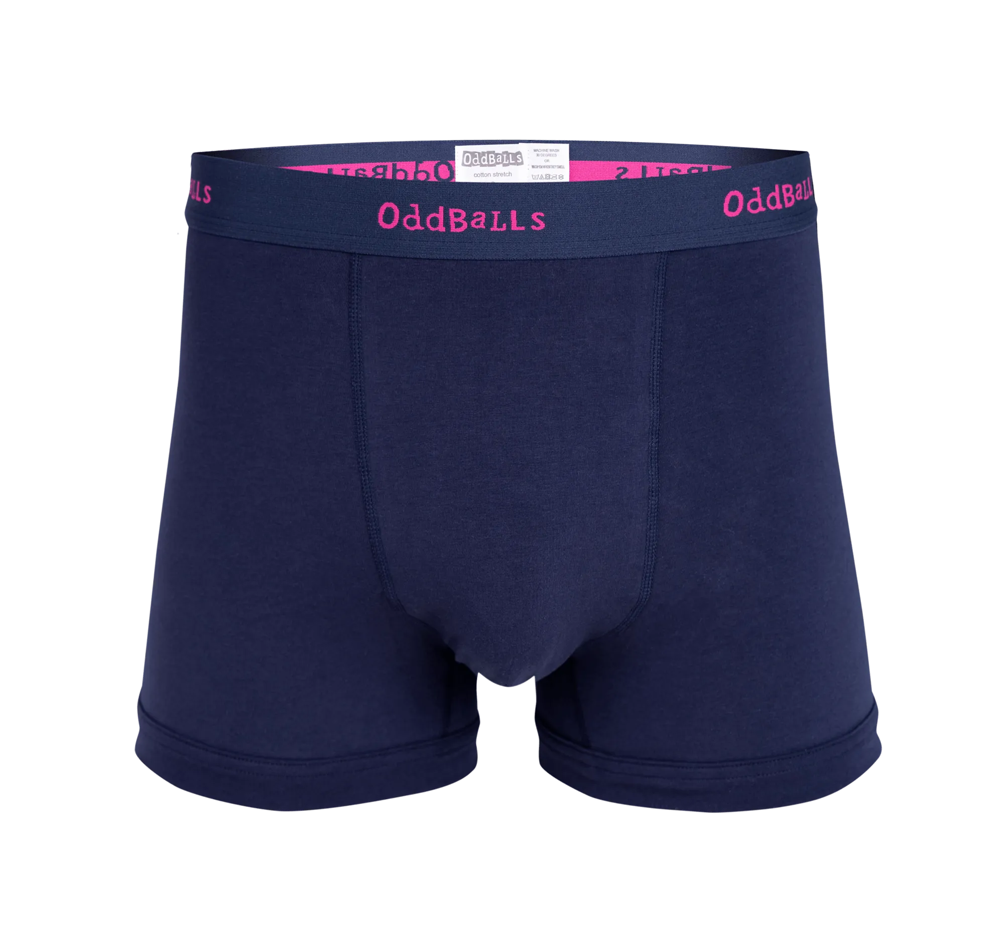 Navy & Magenta - Mens Boxer Shorts