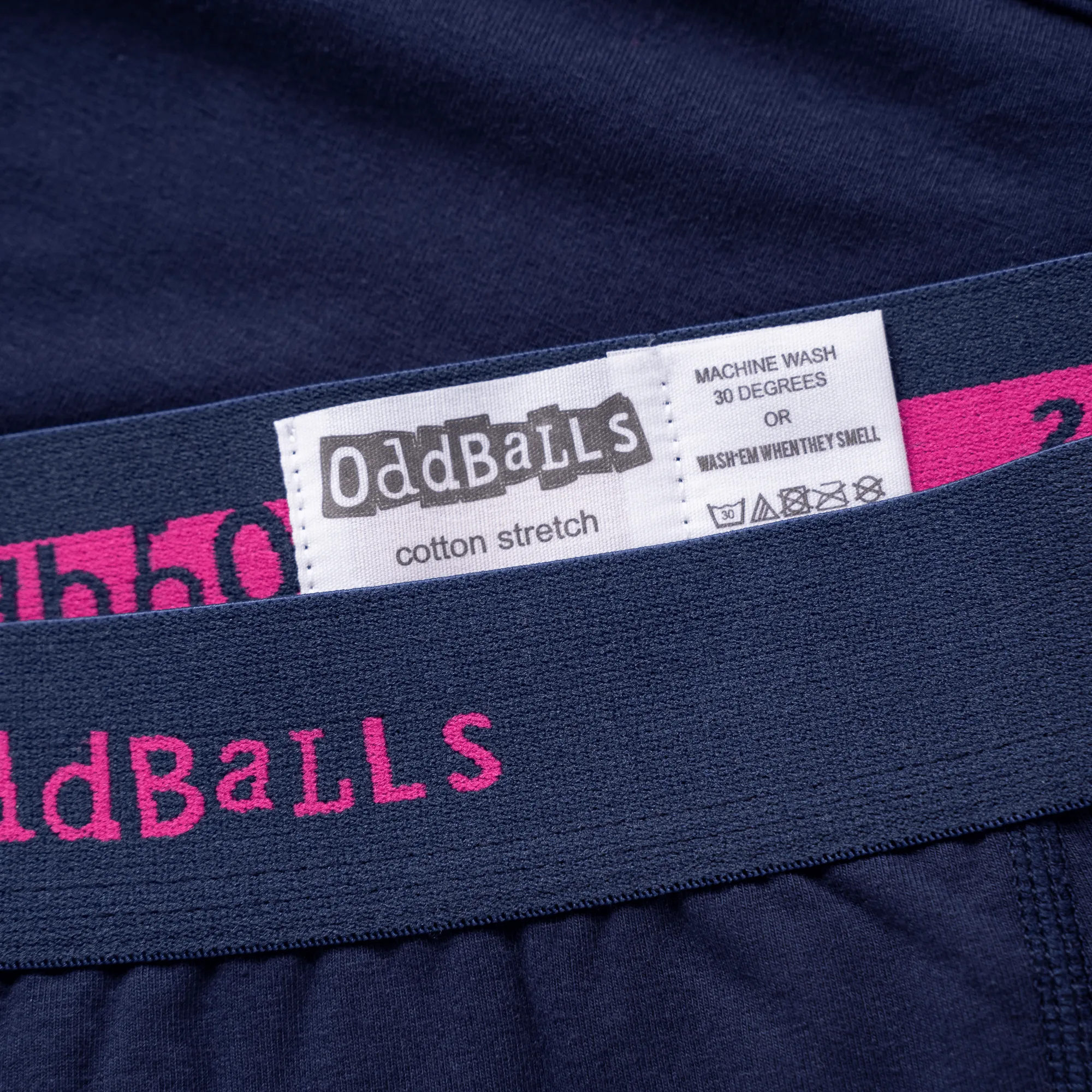 Navy & Magenta - Mens Boxer Shorts