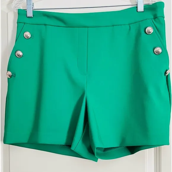 New Rachel  Zoe High Waisted Gold Button shorts